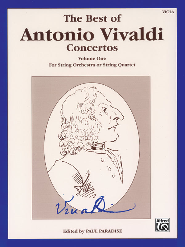 The Best of Antonio Vivaldi Concertos, Volume One Cover Image