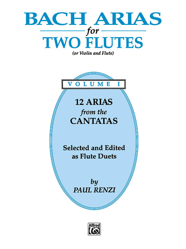 Bach Arias for Two Flutes, Volume I Cover Image