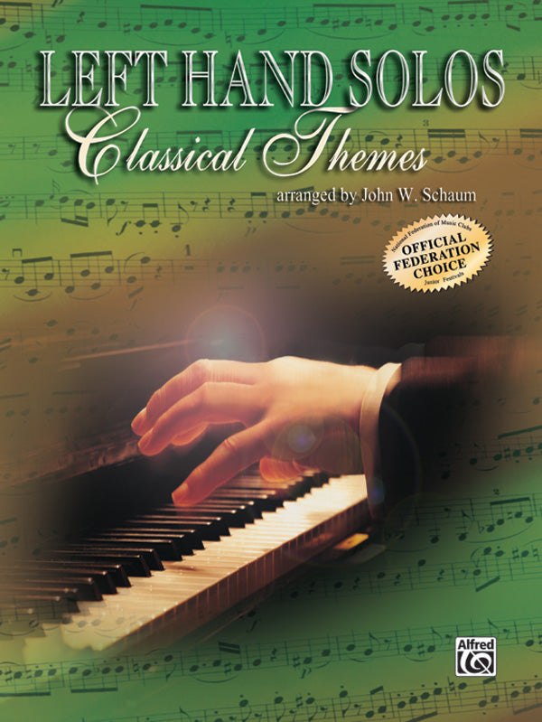 Left-Hand Solos, Book 1 (for left hand alone) Classical Themes Cover Image