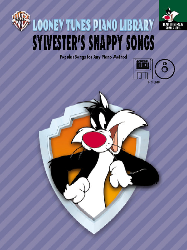 Looney Tunes Piano Library, Primer: Sylvester's Snappy Songs Cover Image