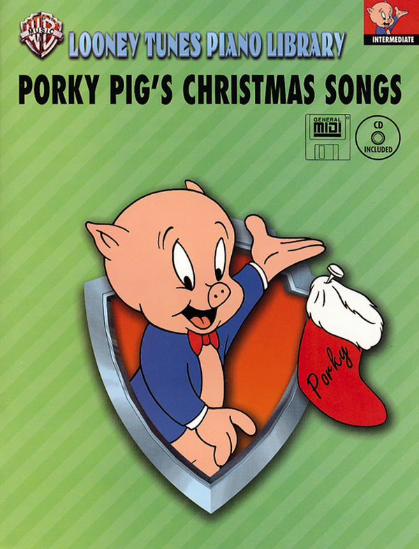 Looney Tunes Piano Library, Level 4: Porky Pig's Christmas Songs Cover Image