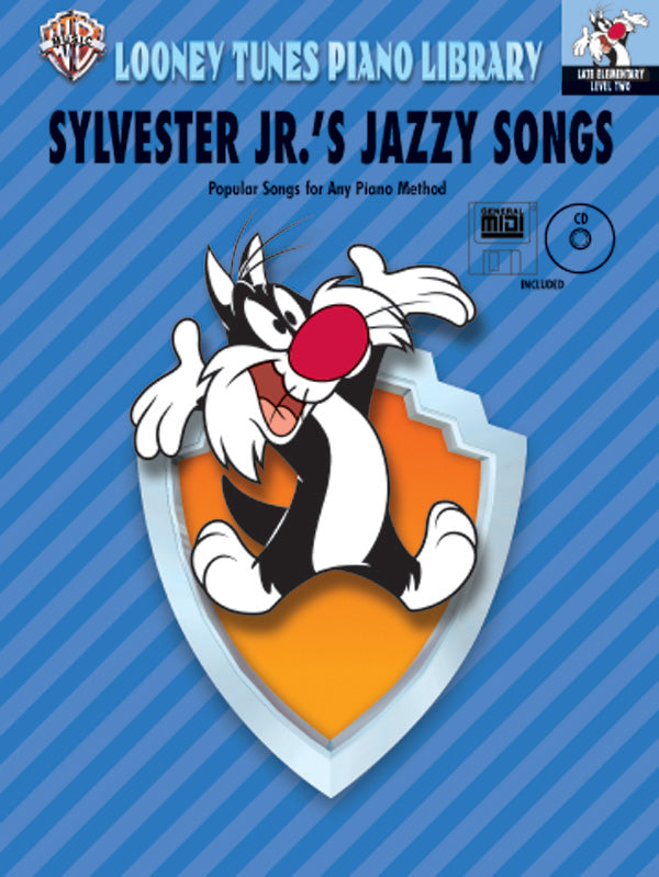Looney Tunes Piano Library, Level 2: Sylvester Jr.'s Jazzy Songs Cover Image
