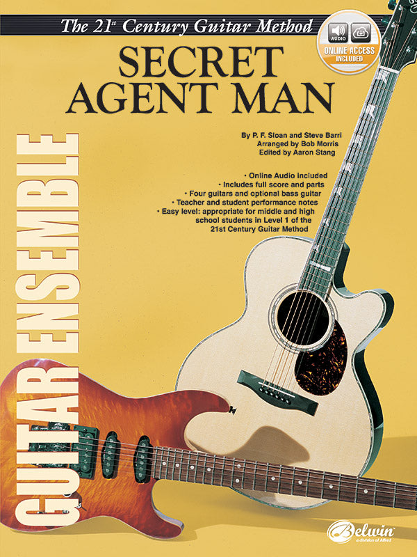 Belwin's 21st Century Guitar Ensemble Series: Secret Agent Man Cover Image