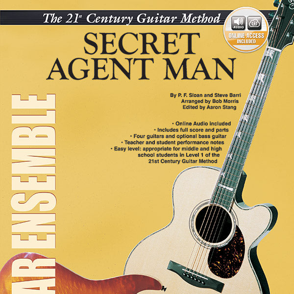 Belwin's 21st Century Guitar Ensemble Series: Secret Agent Man Cover Image