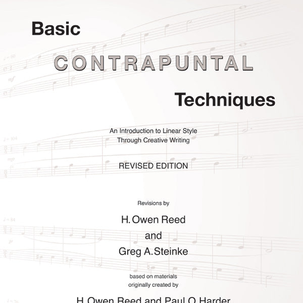 Basic Contrapuntal Techniques (Revised Edition) Cover Image
