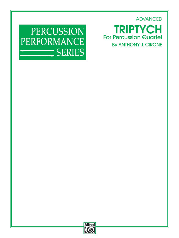 Triptych: 2nd Percussion Sheet Music Preview