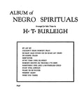 Album of Negro Spirituals Cover Image