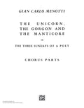 The Unicorn, the Gorgon and the Manticore (Three Sundays of a Poet) Cover Image