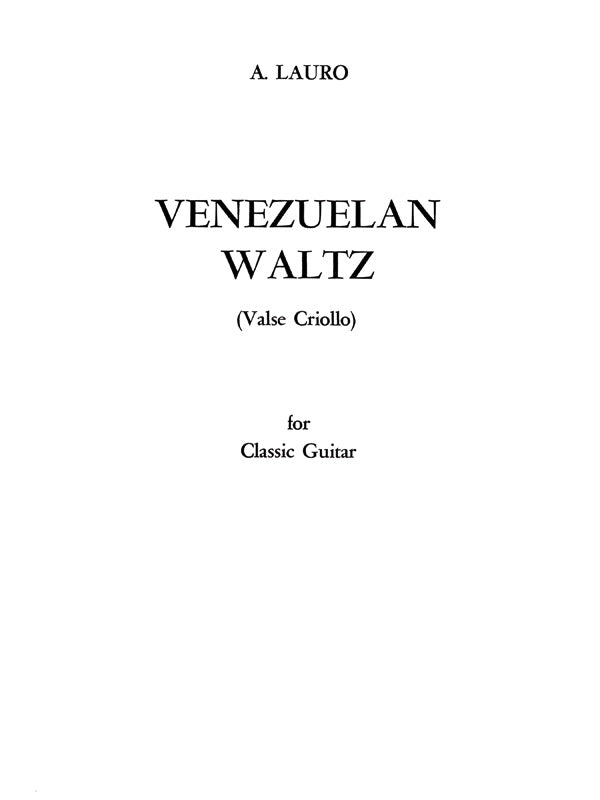 Venezuelan Waltz Cover Image