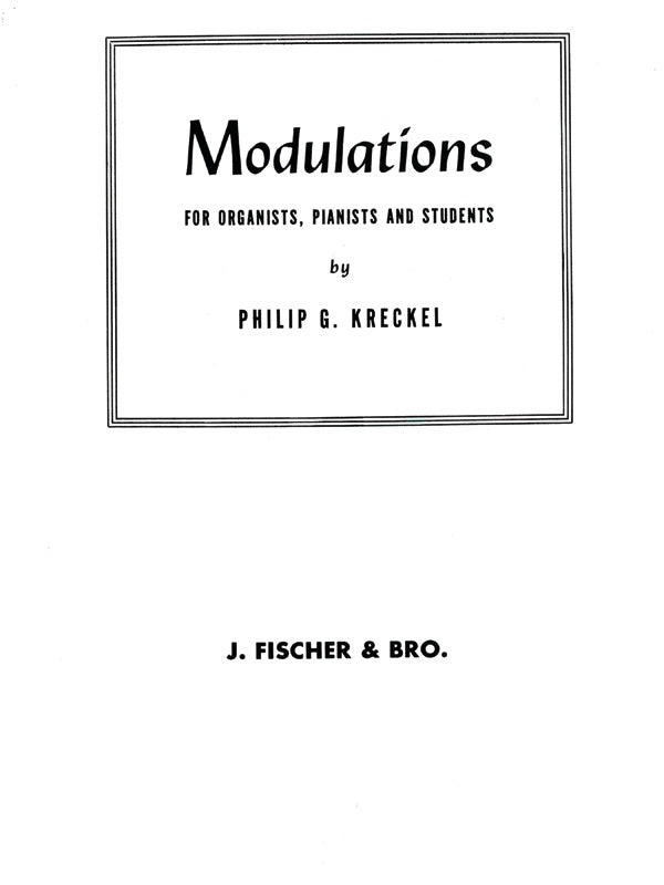 Modulations for Organists, Pianists and Students Cover Image