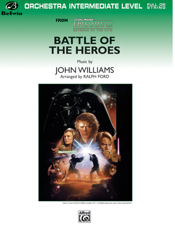 Battle of the Heroes (from <I>Star Wars®:</I> Episode III <I>Revenge of the Sith</I>) Cover Image