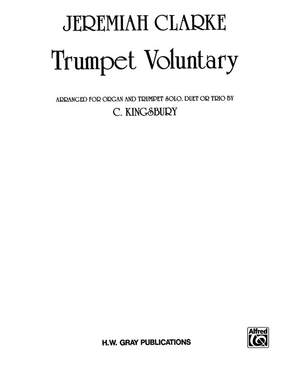 Trumpet Voluntary: 1st & 2nd B-flat Trumpets Sheet Music Preview