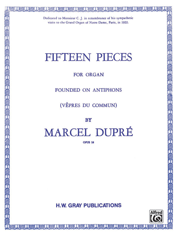 Fifteen Pieces (Vepres du Commun), Opus 18 (Complete) Cover Image