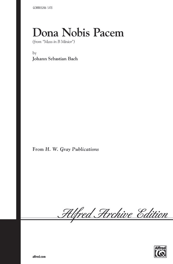 Dona Nobis Pacem (from <I>Mass in B minor</I>) Cover Image