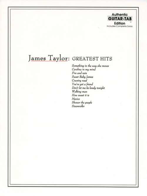 James Taylor: Greatest Hits Cover Image