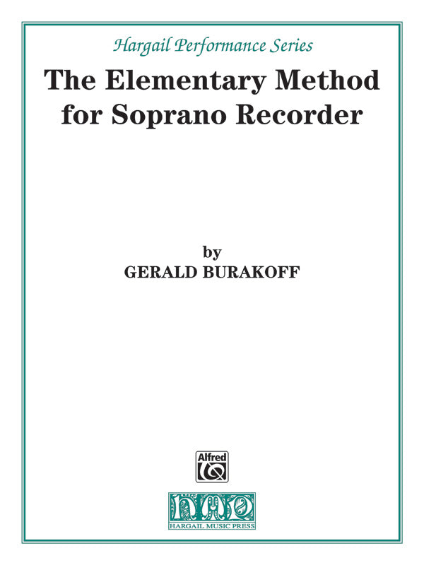 The Elementary Method for Soprano Recorder Cover Image