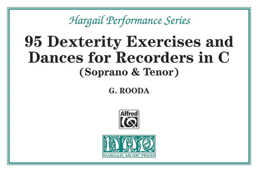 Finger Dexterity Exercises and Pieces for C Recorders Cover Image