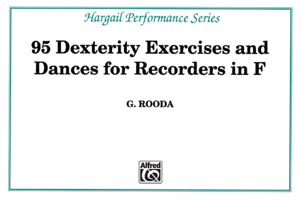 Finger Dexterity Exercises for Recorders in F Cover Image