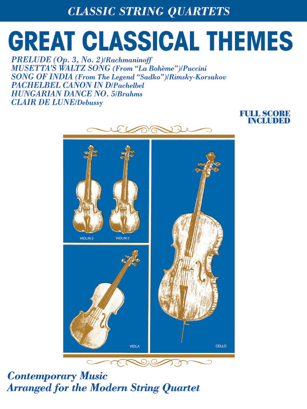 Great Classical Themes: 2nd Violin Sheet Music Preview