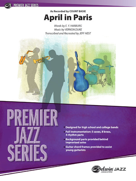 April in Paris: Jazz Ensemble Conductor Score & Parts | Jeff Hest