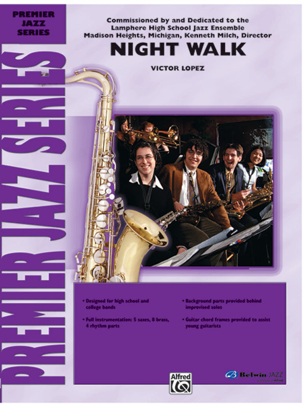 Night Walk: Drums Sheet Music Preview