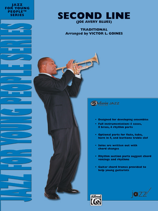 Second Line (Joe Avery Blues): Drums Sheet Music Preview