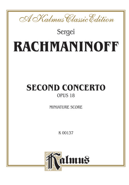 Piano Concerto No. 2, Opus 18: Full Orchestra Miniature Score
