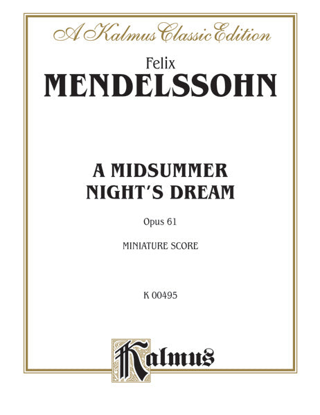 A Midsummer Night's Dream, Opus 61 Cover Image