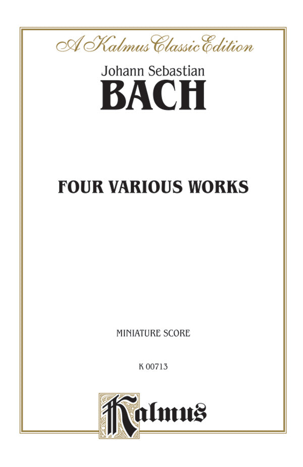 Bach: Various Works Sheet Music Preview