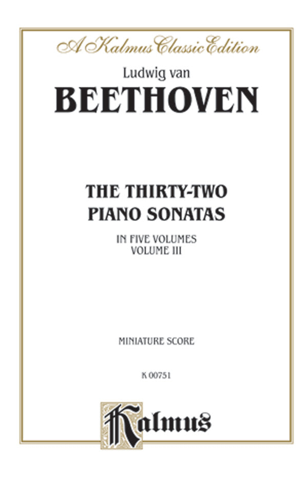 Beethoven Sonatas, Volume II: 32 Piano Sonatas in Five Volumes (Sonatas 7-12) Sheet Music Preview