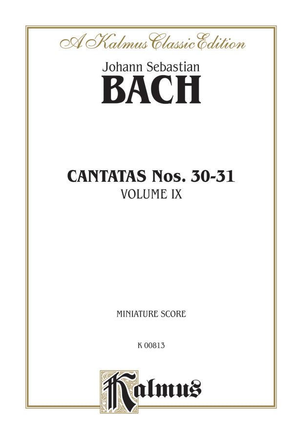 Cantatas No. 30-31, Volume IX Cover Image