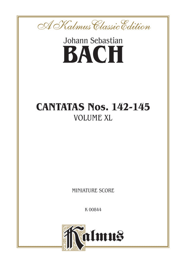 Cantatas No. 142-145 Cover Image