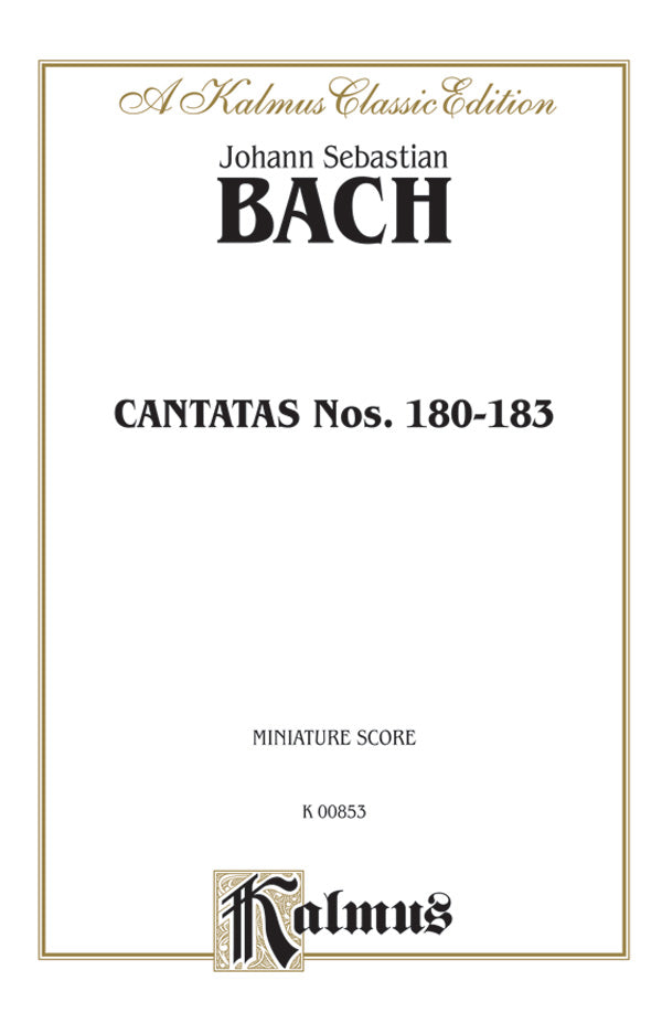 Cantatas No. 180-183 Cover Image