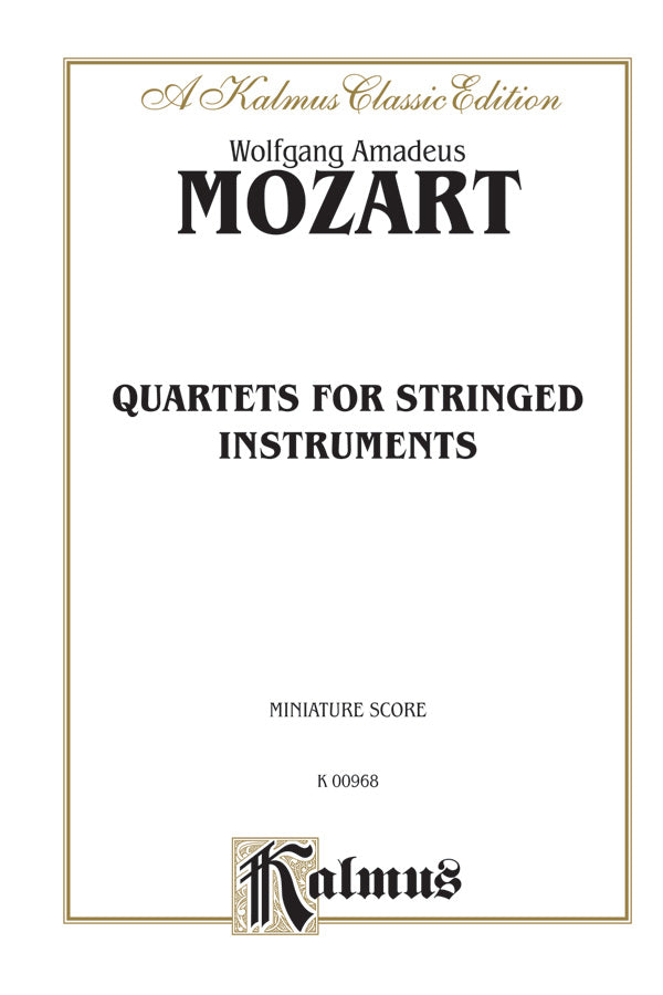 String Quartets: K. 80, 155, 156, 157, 158, 159, 160, 168, 169, 170, 171, 172, 173 Cover Image