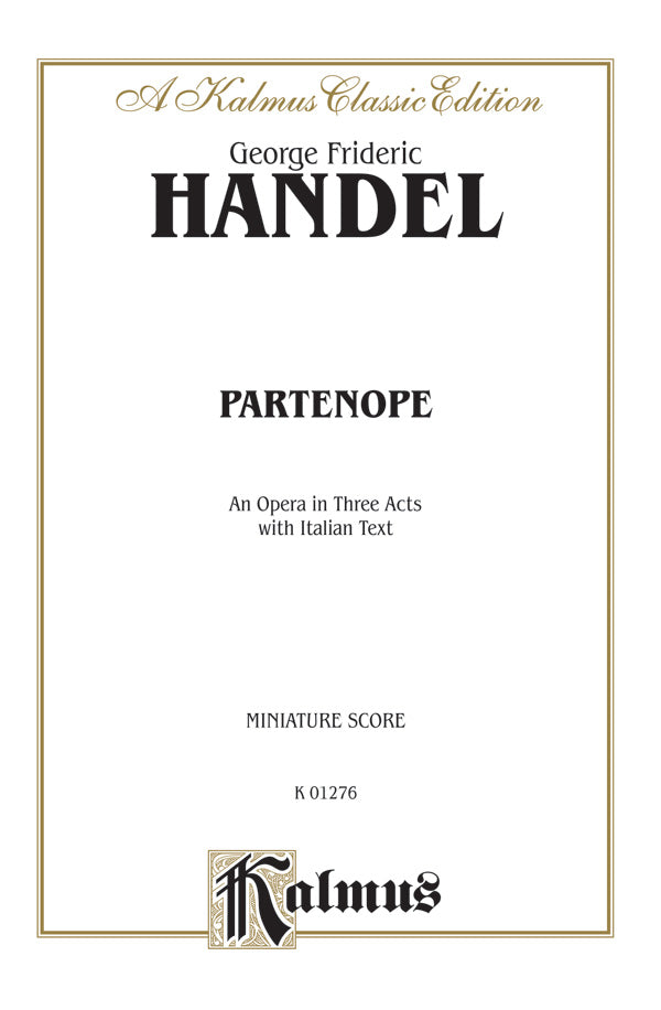 Partenope (1730), An Opera in Three Acts Cover Image