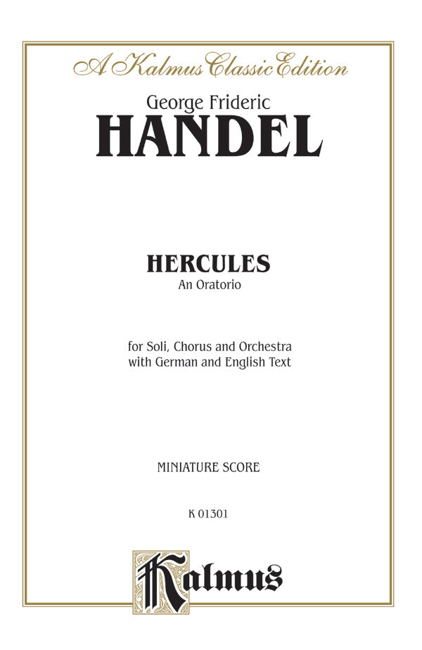 Hercules (1745), An Oratorio Cover Image