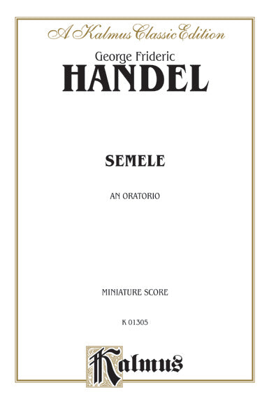 Semele (1744), An Oratorio Cover Image