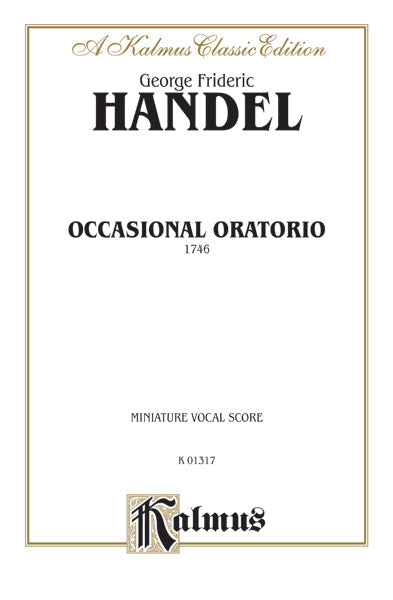 The Occasional Oratorio (1746) Cover Image