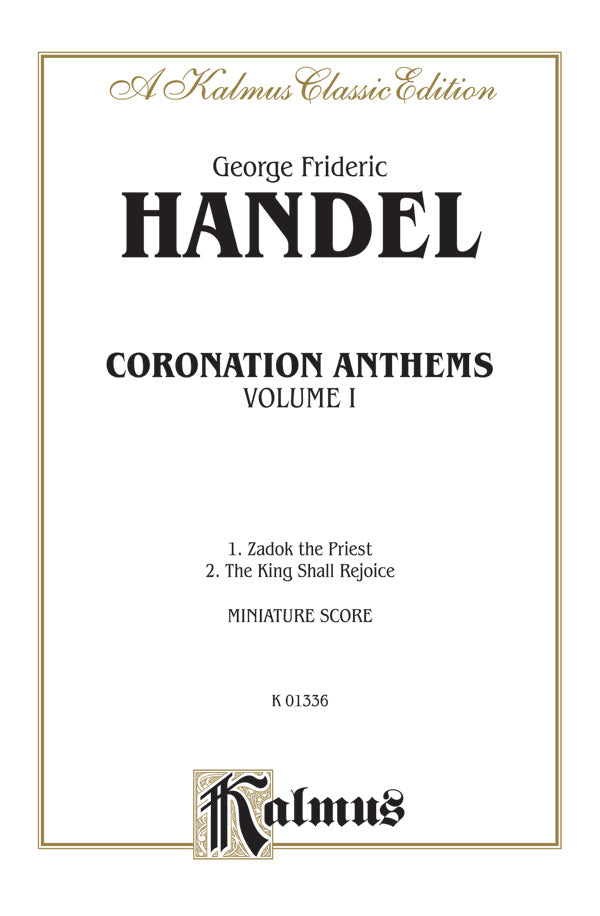 Coronation Anthems, Volume I Cover Image