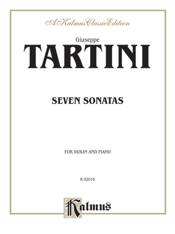 Tartini: Seven Sonatas Sheet Music Preview