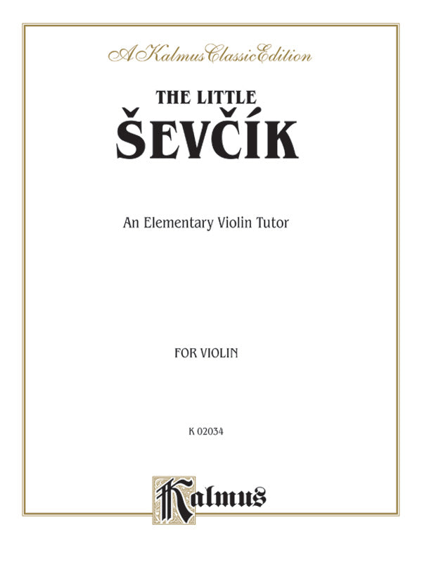 Sevcík: The Little Sevcík (An Elementary Violin Tutor) Sheet Music Preview
