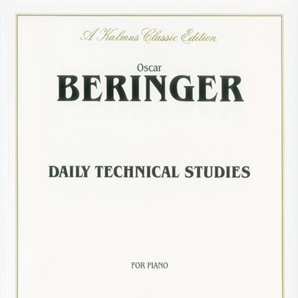 Beringer, Daily Technical Studies for Piano Cover Image