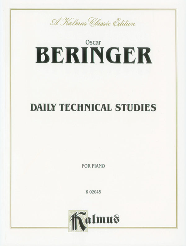 Beringer: Daily Technical Studies for Piano Sheet Music Preview