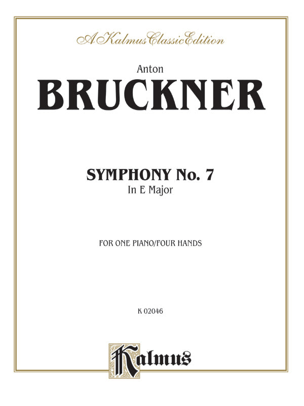 Bruckner: Symphony No. 7 in E Major (ISBN: 076926431X) Sheet Music Preview