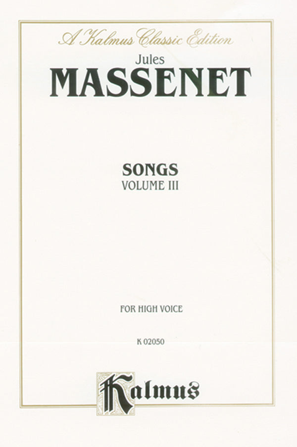 Songs, Volume III Cover Image
