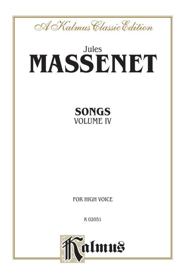 Songs, Volume IV Cover Image