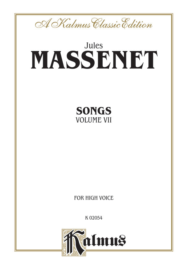 Songs, Volume VII Cover Image