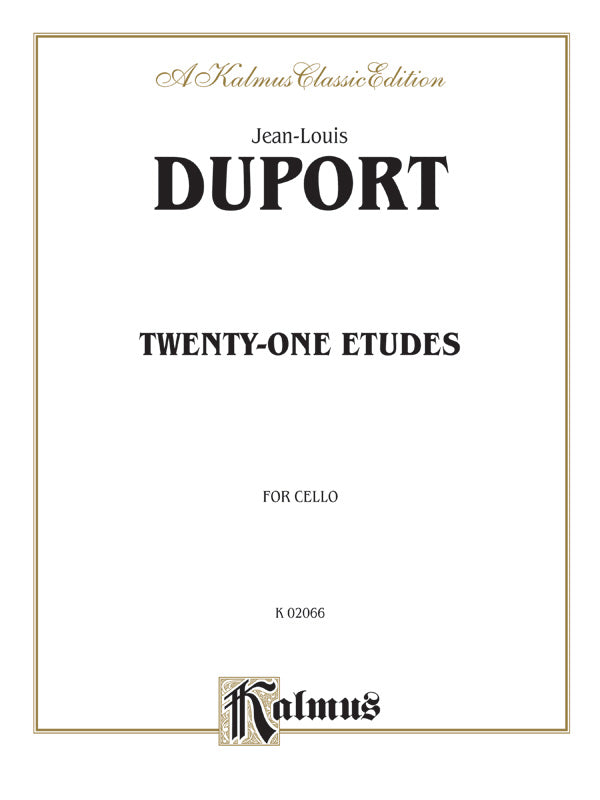 Duport: Twenty-one Etudes Sheet Music Preview