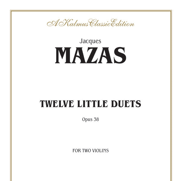Mazas: Twelve Little Duets, Op. 38 Sheet Music Preview