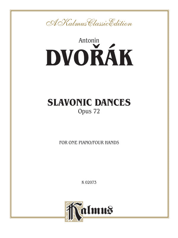 Dvorák: Slavonic Dances, Op. 72 Sheet Music Preview